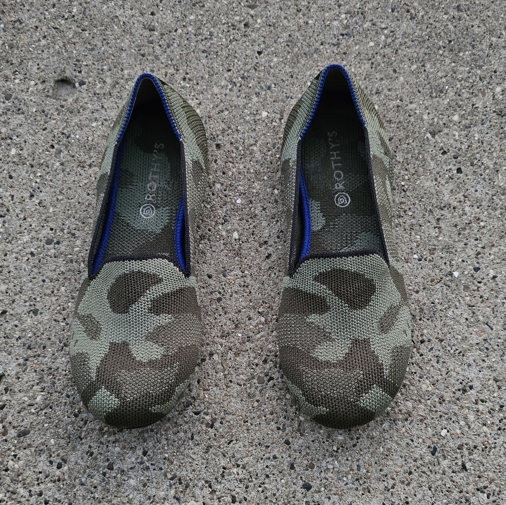 Rothy's Kids Camouflage Slip-On Shoes